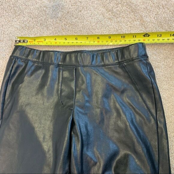 Aritzia Wilfred free black faux leather vegan stretchy leggings size extra small - Picture 5 of 9